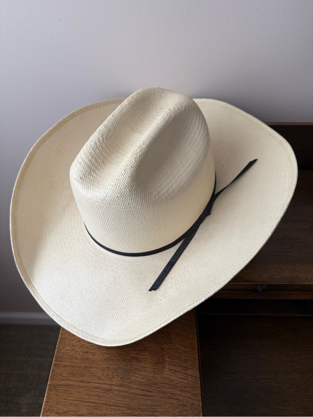 RARE American Hat Co Style 3500 Texas Motor Speedway Winner Cowboy Hat Sz 7 3/8